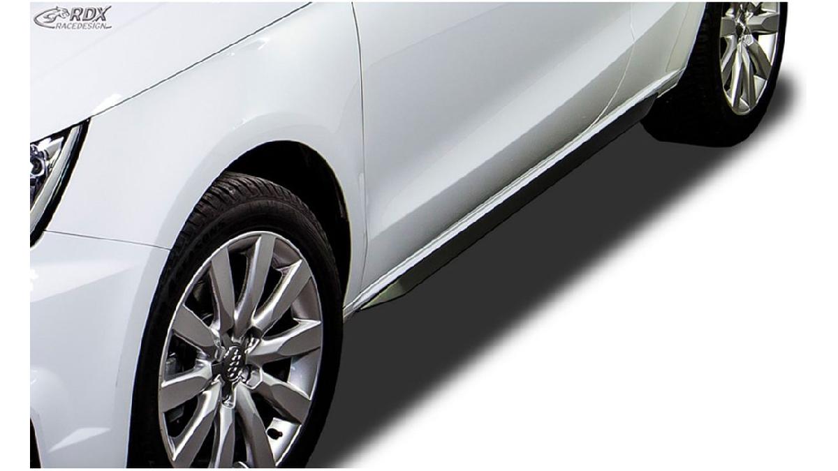 Jupes+lat%C3%A9rales+%27Slim%27+sur+mesure+pour+Audi+A1+8X+3%2F5-portes+%28ABS+noir+luisant%29